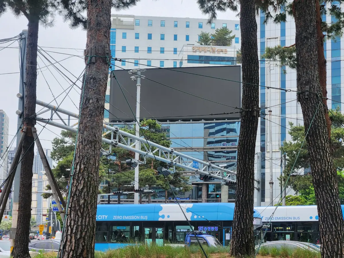 인천 옥외 전광판 시공 현장 참고