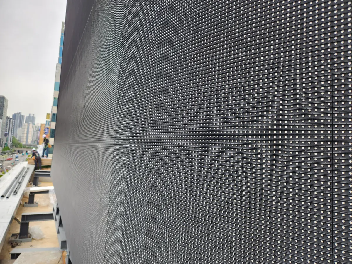 LED 전광판 시공 현장 참고